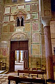 Sesto al Reghena (Pn). Abbazia di Santa Maria in Silvis. La facciata interna dell'ingresso. 